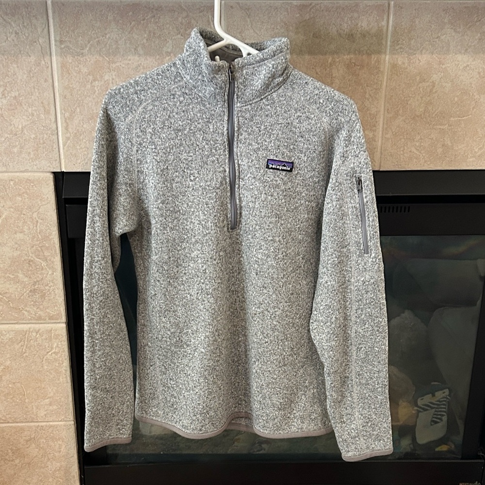 Patagonia Women's Better Sweater 1/4 Zip in Birch White (original cut)